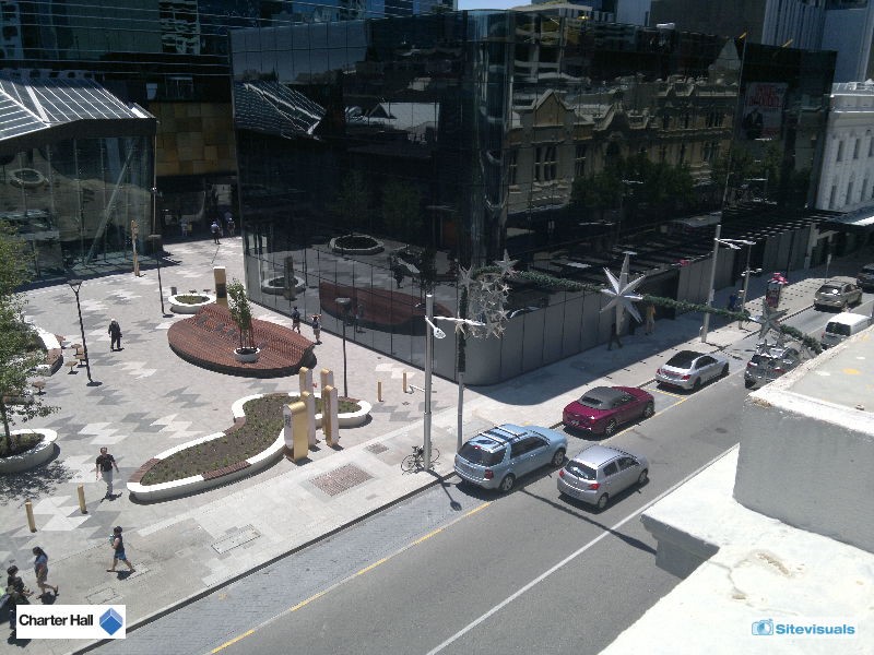 Stage 2 building - banner image aerial view of glass box building